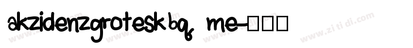 akzidenzgroteskbq me字体转换